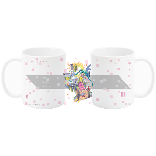 初音ミク×デジモンアドベンチャー マグカップ Art by さいとうなおき テイルモン
