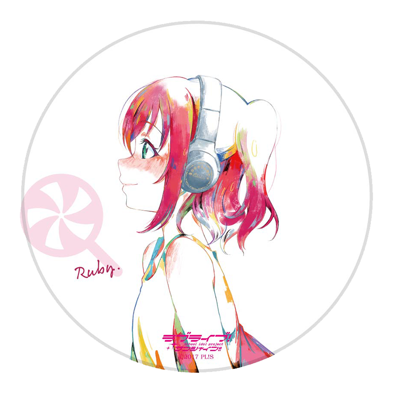 ラブライブ！サンシャイン!!×YUNO 陶器コースター 黒澤ルビィ