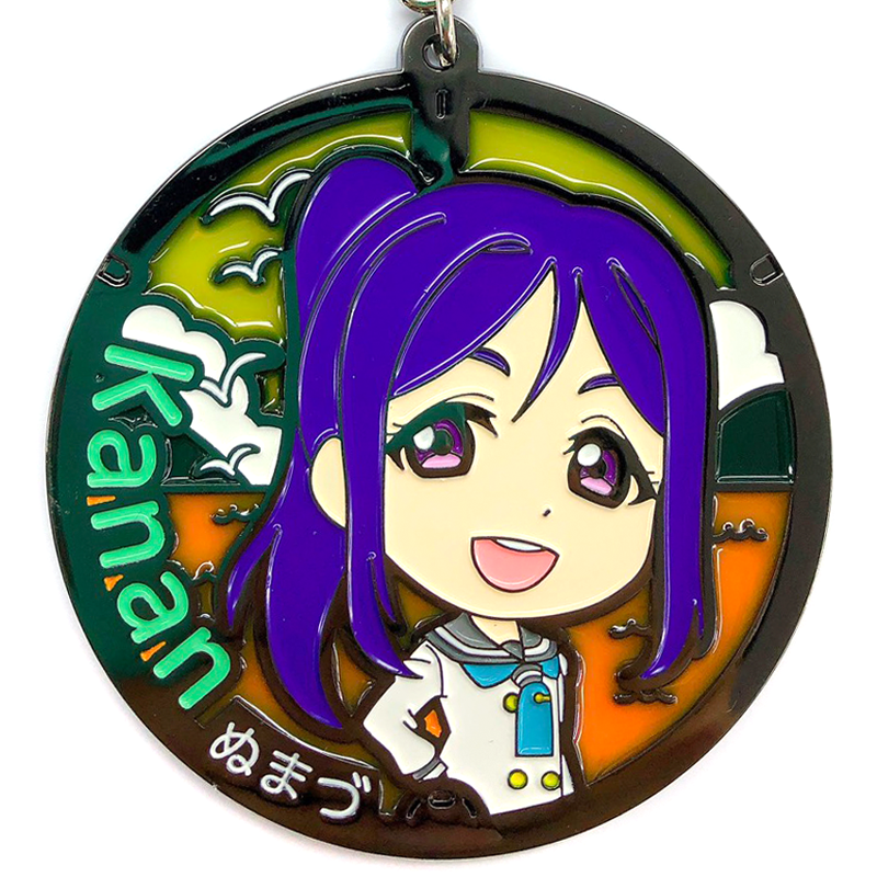 ラブライブ！サンシャイン!! ステンドグラスキーホルダー 沼津マンホールver. 果南