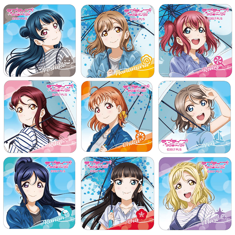 ラブライブ！サンシャイン!! アクリルマグネット レインコートver. 全9種
