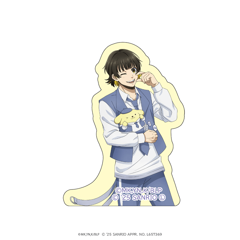 ブルーロック×サンリオキャラクターズ ダイカットステッカー 蜂楽廻×ポムポムプリン