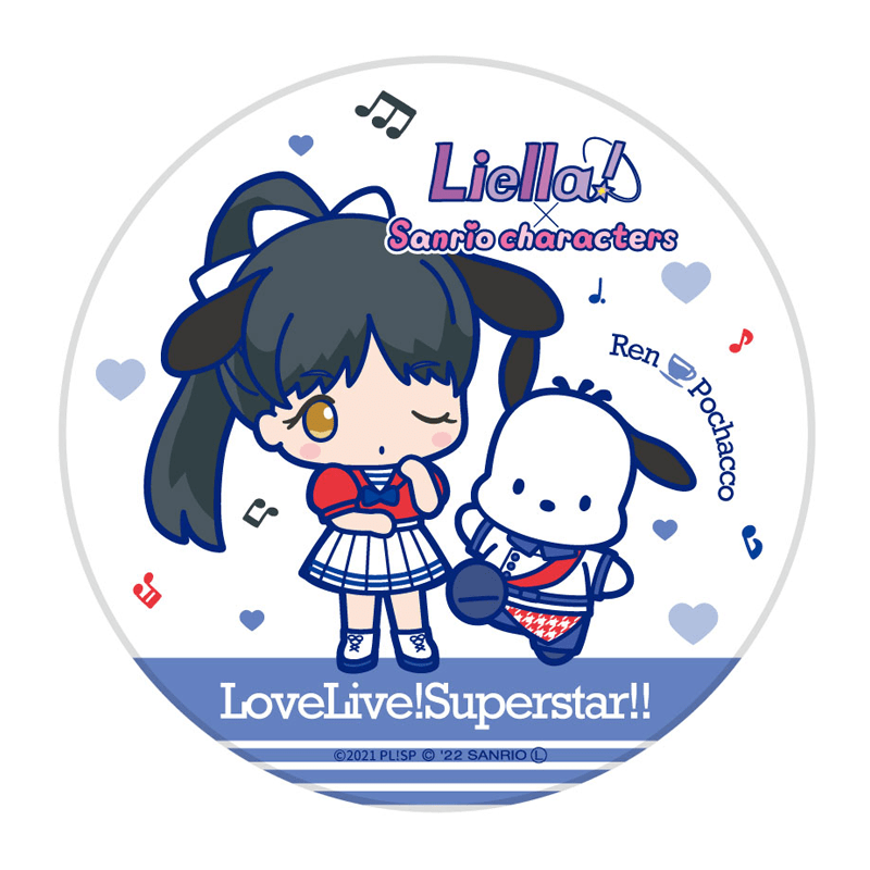 ラブライブ！スーパースター!!×サンリオキャラクターズ 白雲石吸水コースター 葉月恋×ポチャッコ