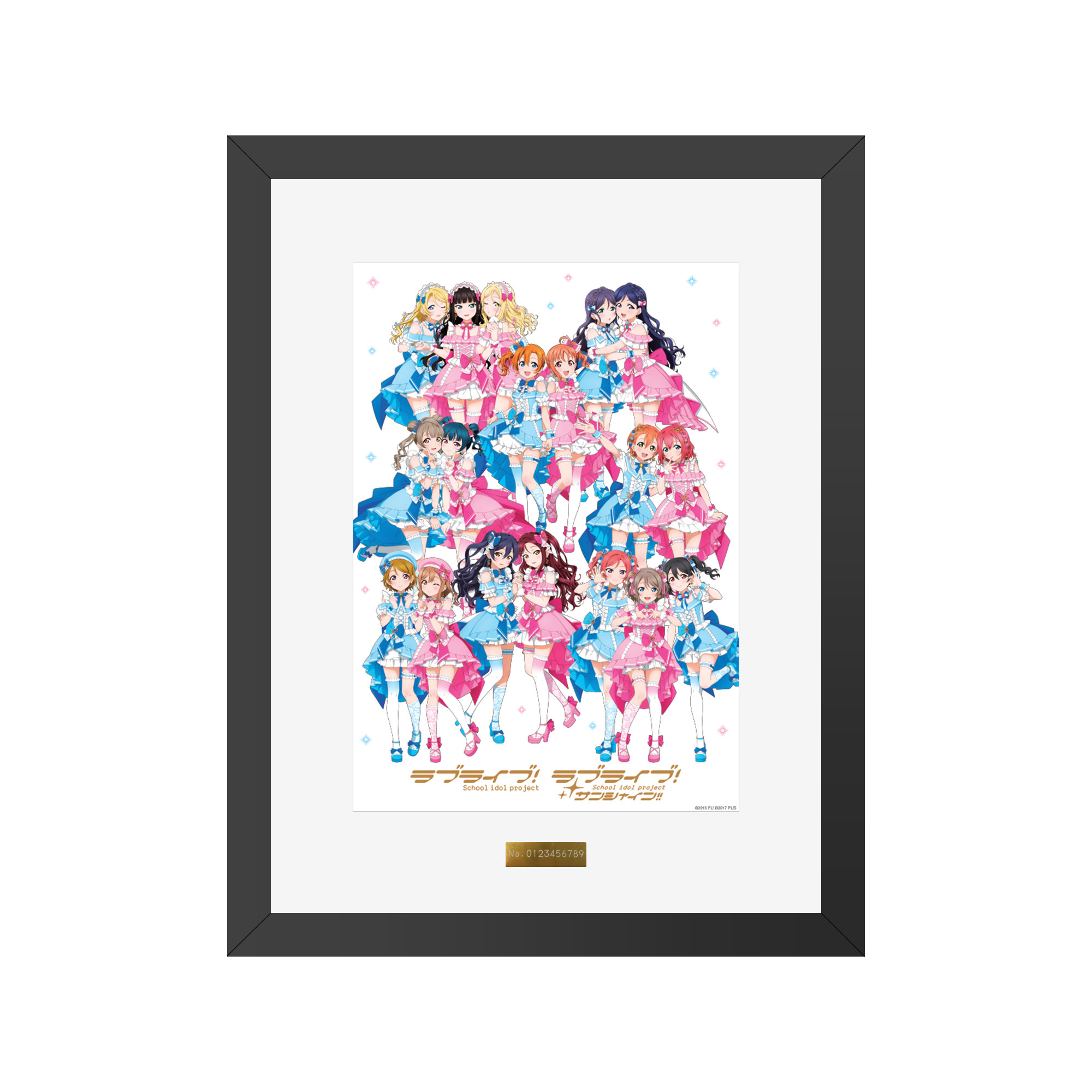 ラブライブ！×ラブライブ！サンシャイン!! POP UP STORE～μ's×Aqours Special Collaboration～ 額装アート【μ's×Aqours】