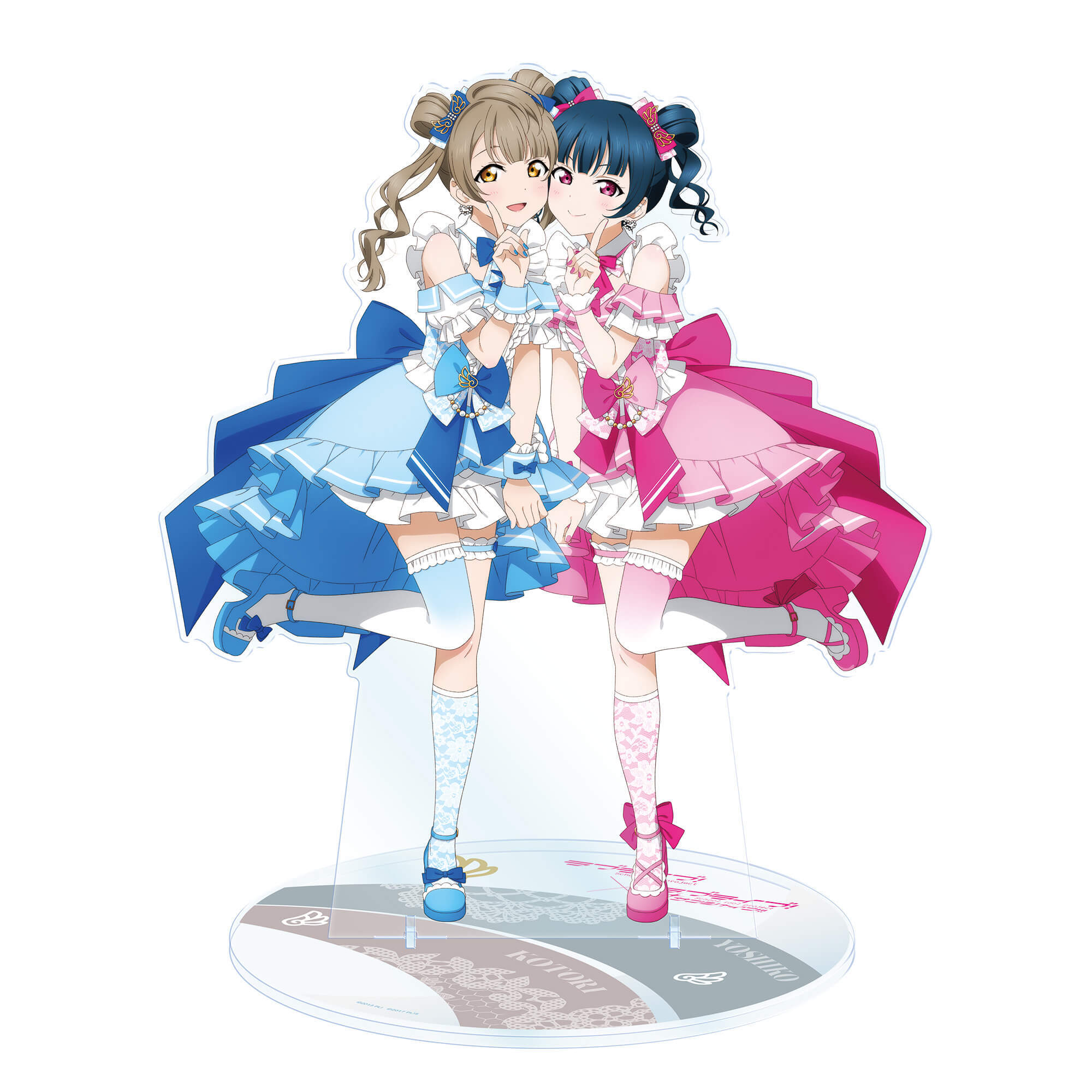 ラブライブ！×ラブライブ！サンシャイン!! POP UP STORE～μ's×Aqours Special Collaboration～ 1/4スケールBIGアクリルフィギュア【μ's×Aqours】 南 ことり×津島善子