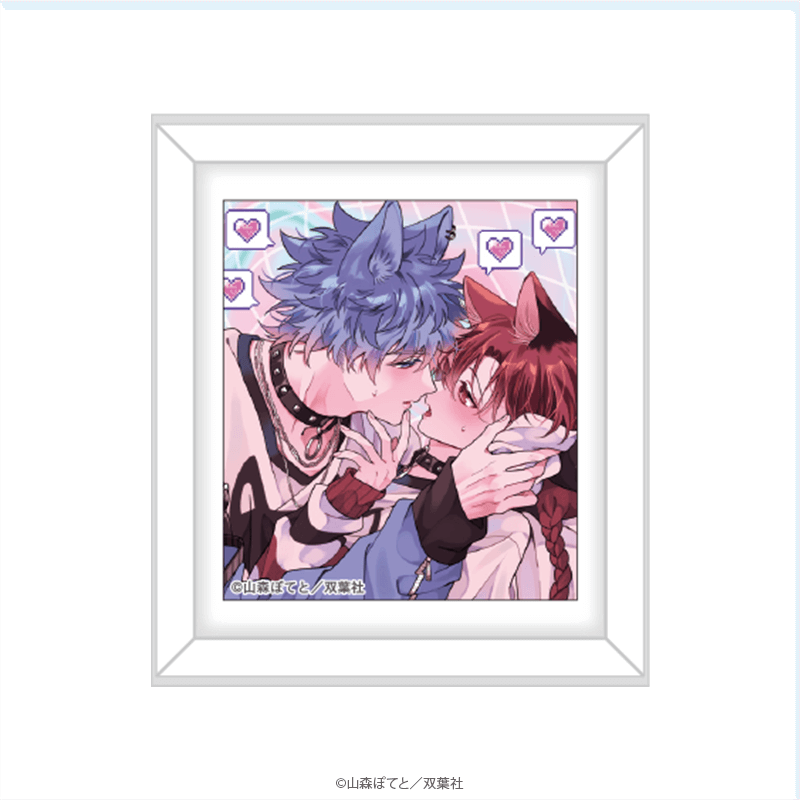 マージナル8周年フェア 蓮木くんと三毛くん フレームマグネット デザートver.