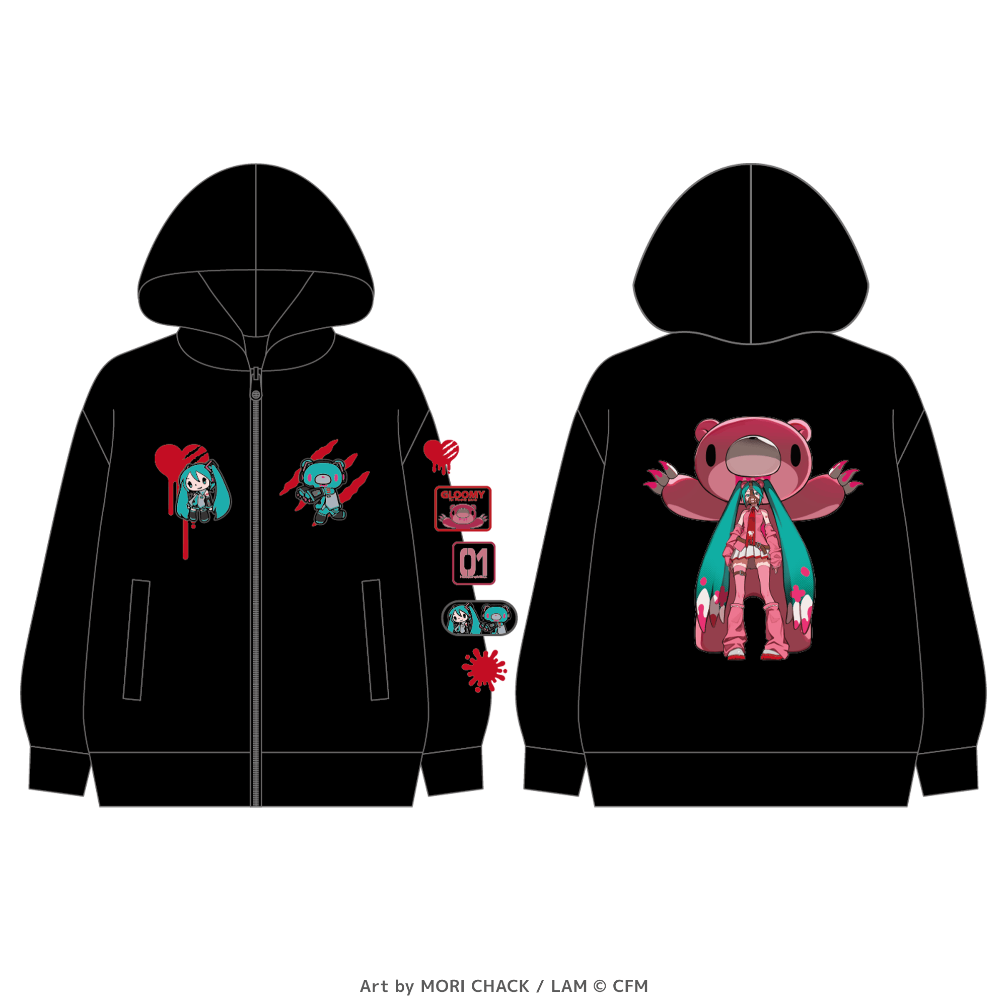 GLOOMY meets 初音ミク パーカー（FREE）