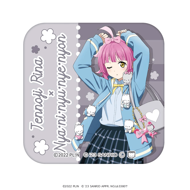 ラブライブ！虹ヶ咲学園スクールアイドル同好会×サンリオキャラクターズ 缶ケース 天王寺璃奈×ニャニィニュニェニョン _vol2