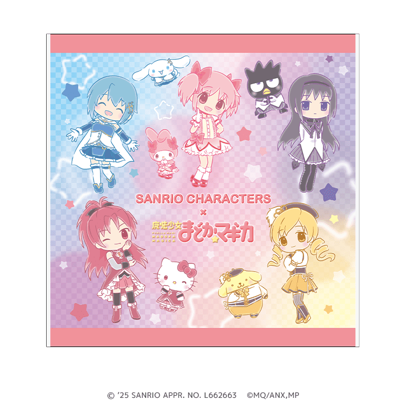 サンリオキャラクターズ×魔法少女まどか☆マギカ ハンドタオル ミニキャラver.