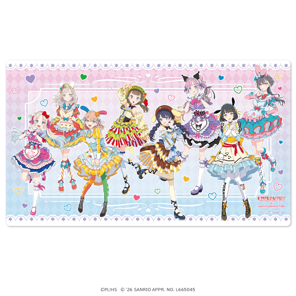 ラブライブ！蓮ノ空女学院スクールアイドルクラブ×サンリオキャラクターズ ラバーマット ティーパーティver.