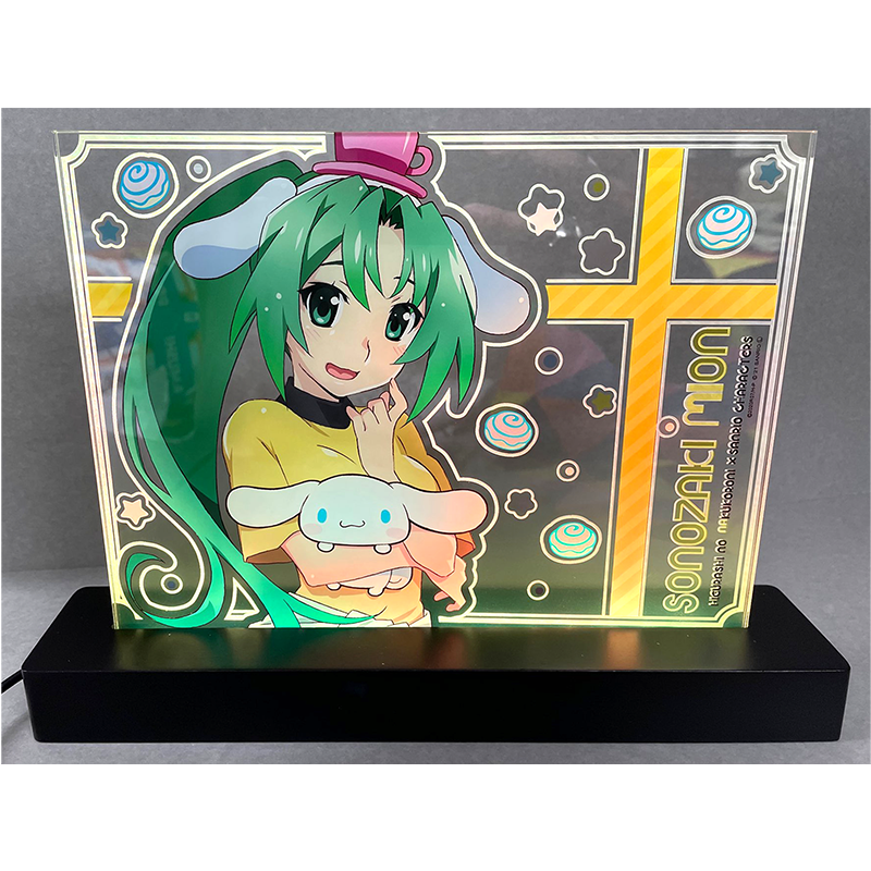ひぐらしのなく頃に卒×サンリオキャラクターズ 光るアクリルパネル 魅音