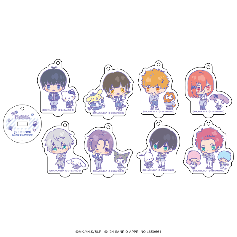 ブルーロック×サンリオキャラクターズ ミニアクリルスタンドキーホルダー ミニキャラver (8種)
