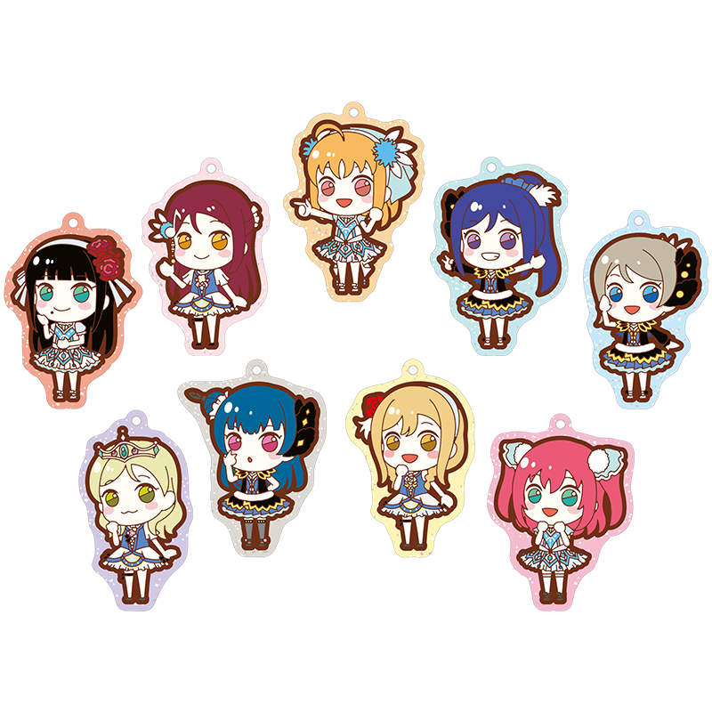 ラブライブ！サンシャイン!! ラバーストラップBOXセット（全９種） WATER BLUE NEW WORLD ver.