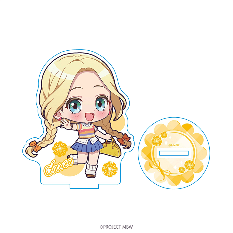 前橋ウィッチーズ アクリルスタンド 三俣チョコ ミニキャラ 春服ver. 