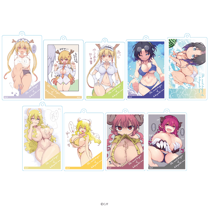 小林さんちのメイドラゴン アクリルキーホルダー エッチなイラストver.（全9種）