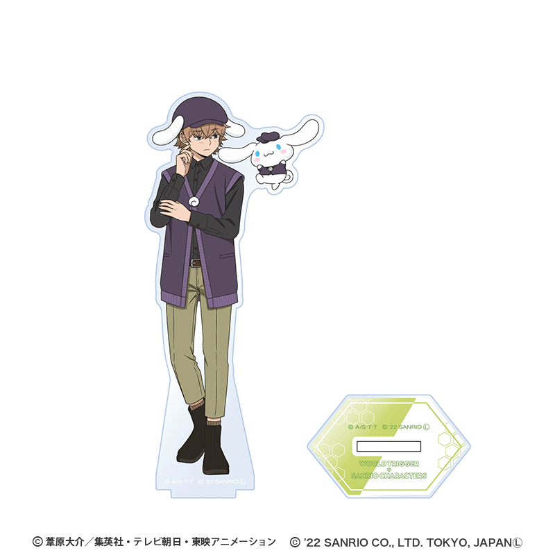 ワールドトリガー×サンリオキャラクターズ シリーズ アクリルスタンド 絵馬 ユズル×シナモロール