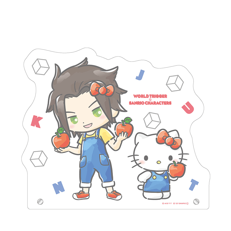 ワールドトリガー×サンリオキャラクターズ BIGアクリルスタンド 嵐山 准×ハローキティ