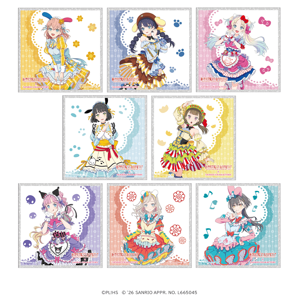 ラブライブ！蓮ノ空女学院スクールアイドルクラブ×サンリオキャラクターズ クリア色紙 ティーパーティver.（全8種）