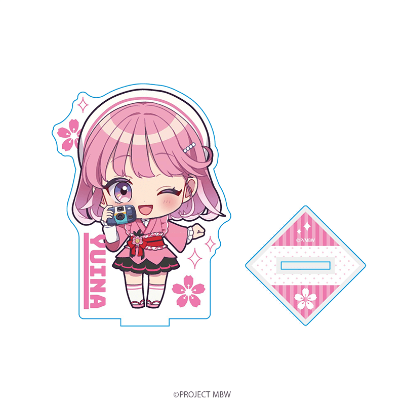 前橋ウィッチーズ アクリルスタンド 赤城ユイナ ミニキャラ 花屋制服ver. 