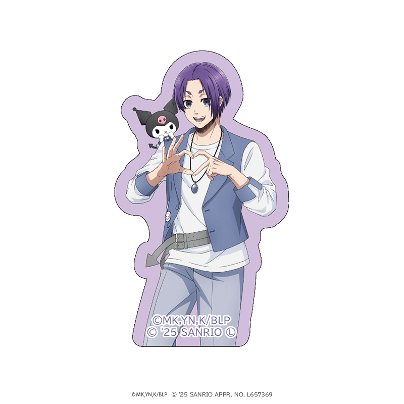 ブルーロック×サンリオキャラクターズ ダイカットステッカー 御影玲王×クロミ