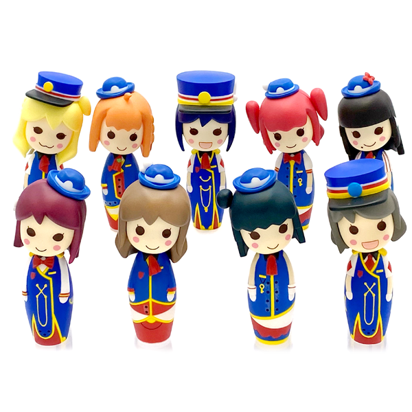 ラブライブ!サンシャイン!! こけしフィギュア HAPPY PARTY TRAIN ver.(全9種)BOXセット