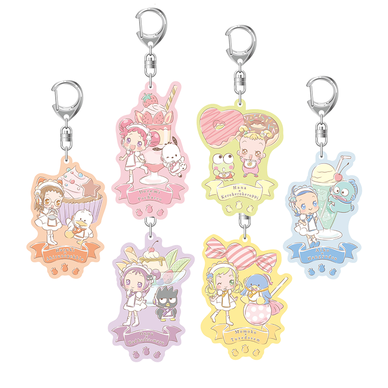 おジャ魔女どれみ×はぴだんぶい カラーアクリルキーホルダー（全6種）