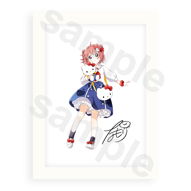ゆるゆり×サンリオキャラクターズ なもり先生直筆サイン入りグラフィックアート あかり