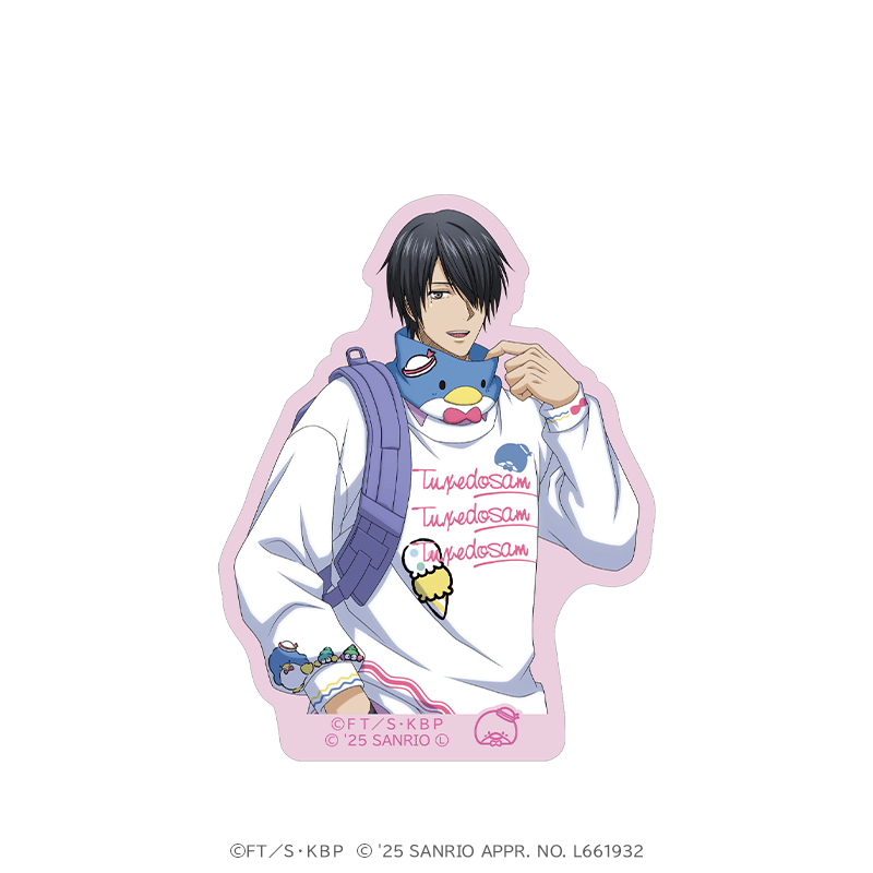 黒子のバスケ×サンリオキャラクターズ モバイルステッカー 氷室 辰也×タキシードサム  ストバスver. 