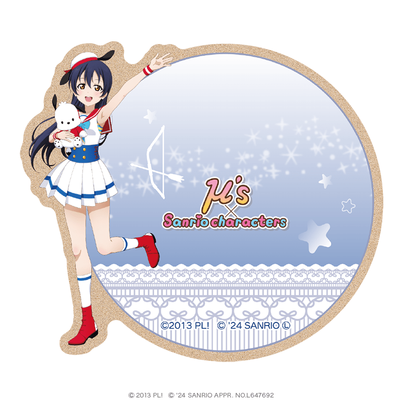ラブライブ！×サンリオキャラクターズ ウッドコースター 園田海未×ポチャッコ