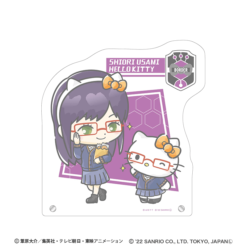 ワールドトリガー×サンリオキャラクターズ シリーズ BIGアクリルスタンド 宇佐美 栞×ハローキティ