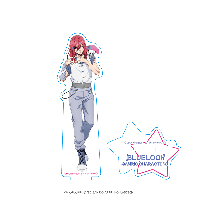 ブルーロック×サンリオキャラクターズ アクリルスタンド 千切豹馬×マイメロディ