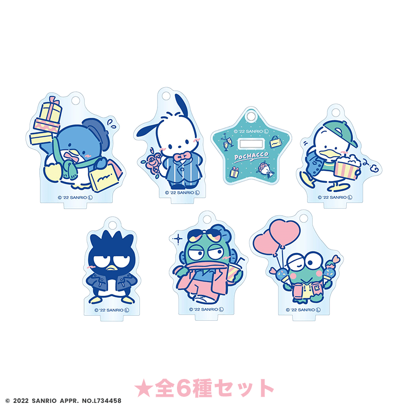 はぴだんぶい×F*Kaori ミニアクリルスタンドキーホルダー 全6種セット 