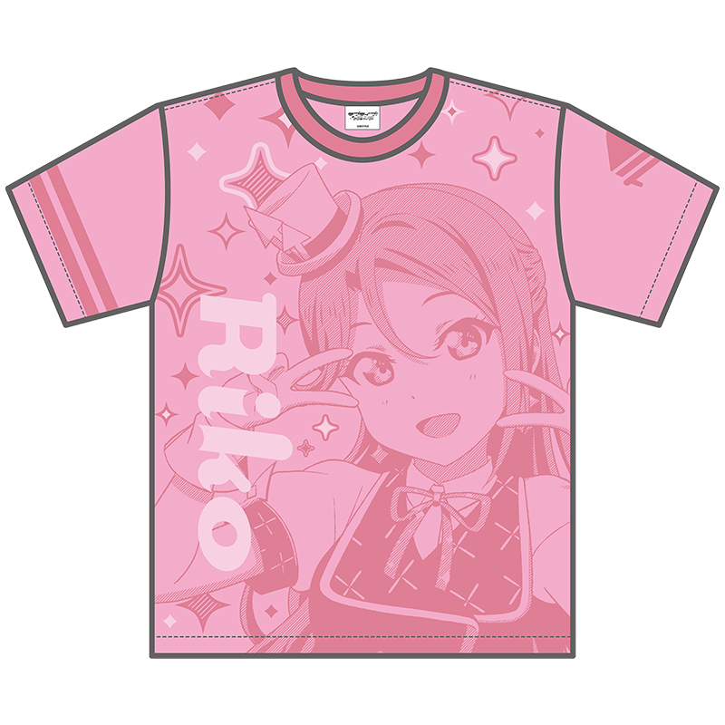 ラブライブ！サンシャイン!! カラーTシャツ KU-RU-KU-RU Cruller! ver. 梨子