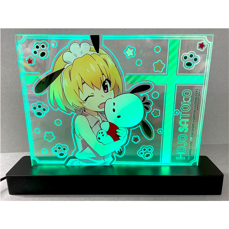 ひぐらしのなく頃に卒×サンリオキャラクターズ 光るアクリルパネル 沙都子