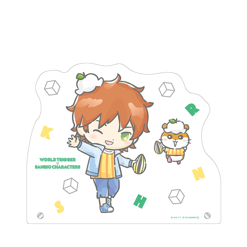 ワールドトリガー×サンリオキャラクターズ BIGアクリルスタンド 緑川 駿×コロコロクリリン