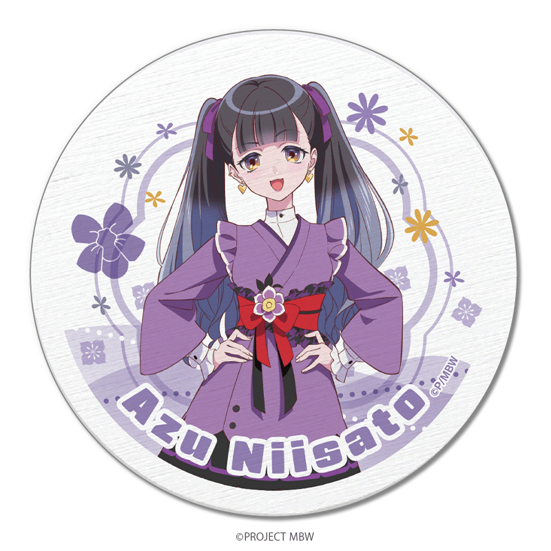 前橋ウィッチーズ 白雲石吸水コースター 新里アズ s07